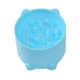thumbnail image 1 of Gytml Small Slow Feeder Cat Bowls - Cute Cat Ear Design,Anti-Choking Puzzle Cat Food Bowls, High-Quality Pp Material Pet Food Bowl For Cats Blue 12.5x8.5cm, 1 of 6