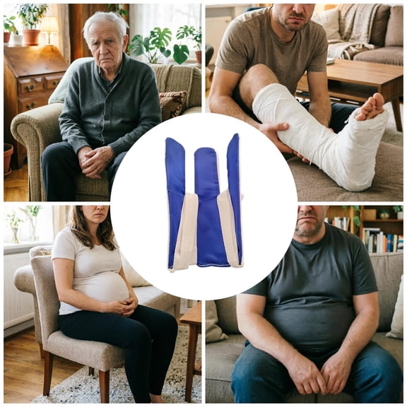 Gytml Sock Aid Helper Tool Lightweight Sock Puller Tool With Adjustable Straps Easy On Sock Assist For Limited Mobility & Post-Surgery Recovery(Blue-5.12X8.66In)