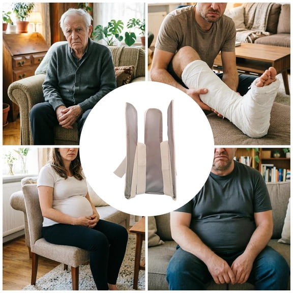 Gytml Sock Aid Helper Tool Lightweight Sock Puller Tool With Adjustable Straps Easy On Sock Assist For Limited Mobility & Post-Surgery Recovery(Grey-5.12X8.66In)