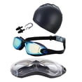 thumbnail image 1 of Gytml Swimming Kit With Nose Clip And Ear Plugs, Swim Goggles Cap Set, Anti-Fog Uv Swim Glasses, Waterproof Silicone Swim Cap Kit For Swimming & Water Sports(E-20.5X6X5.5Cm), 1 of 3