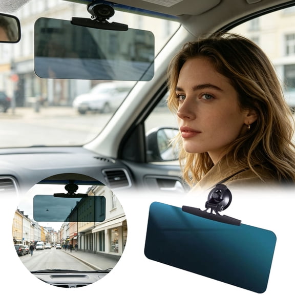 Gytml Universal Sun Visor Extender For Car Suction Cup Adjustable Sun Shade Anti-Glare Auto Sun Blocker For Daily Road Driving(Blue-33X12cm)