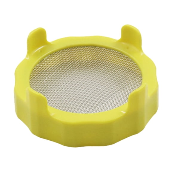 Gytml Wide Mouth Mason Jar Sprouting Lids, Stainless Steel Mesh Filter Lids, Reusable Sprouting Strainer For Mason Jars, Bpa-Free (Yellow-3.6")