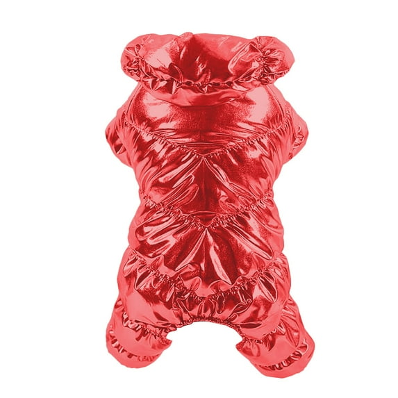 Gytml Winter Dog Coat, Waterproof Dog Jacket, Warm Full Body Dogs Snowsuit, Outdoor Cold Weather Pet Coat With A Pullover Style, Easy To Wear Red-XL