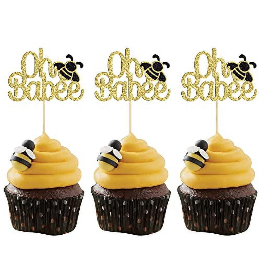 Gyufise 24 Stück Krone Cupcake-Topper Gold - Deko Für Prinz Geburtstag, Babyparty & Mottopartys