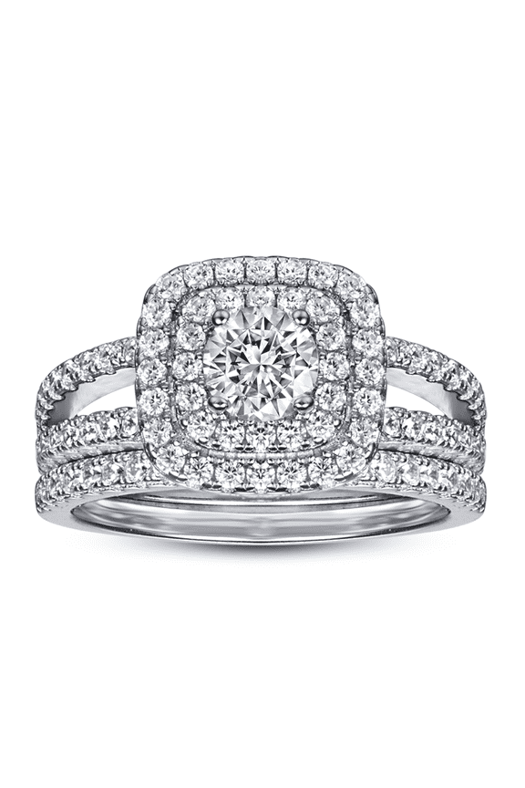 Wedding Ring Set for Women,Bridal Set 925 Sterling Silver AAAAA Zirconia,Best Gifts for Women,Wife