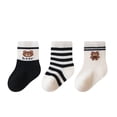thumbnail image 1 of Gyujnb Baby Crew Socks 3-Pair Non- Grip Sole Cushioned Walking Socks for Indoor Play,6-12 Months, 1 of 2