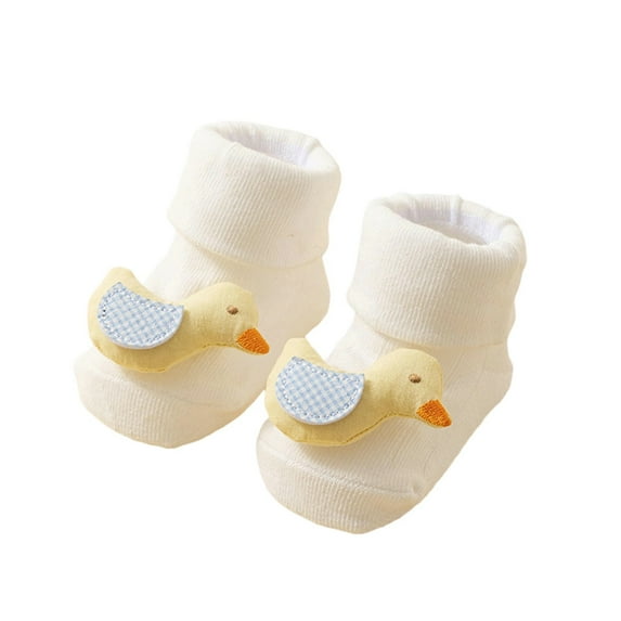 Gyujnb Baby Crew Socks Soft Breathable Non-Slip Sole for Infants Learning Walk & Indoor Play,1-3 Years