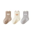 thumbnail image 1 of Gyujnb Baby First Walk Socks 3-Pair Non-Slip Grip Sole Soft Cotton for Learning to Walk Indoors,1-3 Years, 1 of 2