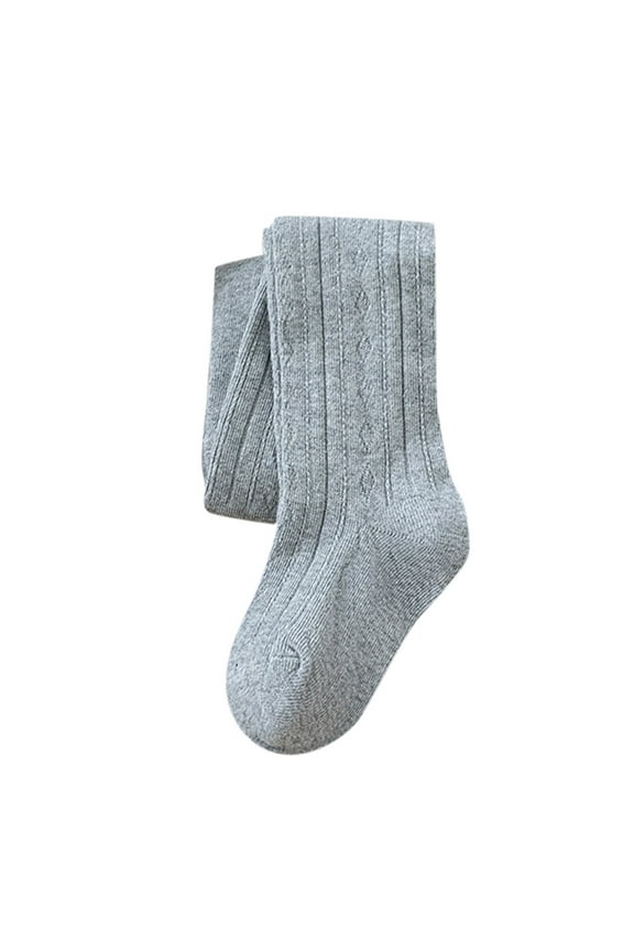 Baby Girls Tights Cotton Cable Knit Footed Pantyhose Baby Stockings Toddler Leggings