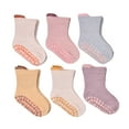 thumbnail image 1 of Gyujnb Baby Grip Socks 6-Pack Breathable Cotton Non-Slip Sole for Infants Learning Walk Indoor Outdoor,6-12 Months, 1 of 8