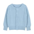 thumbnail image 1 of GYUJNB Baby Kids Girls Cardigan Long Sleeve Kid Button Sweater Girl Crew Neck Cardigans Sweater,Size:4-5 Years, 1 of 3