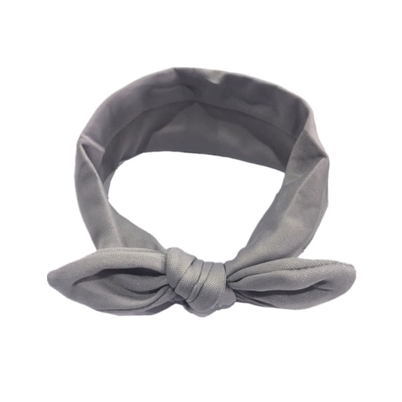 Gyujnb Baby Toddler Girl Rabbit Ear Bow Headband Soft Stretchy Knotted Turban Hairband for Daily Wear