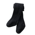 thumbnail image 1 of Gyujnb Baby Toddler Girls Boys Cable Knit Tights Cotton Footed Leggings Pantyhose Stocking Pants, 1 of 5