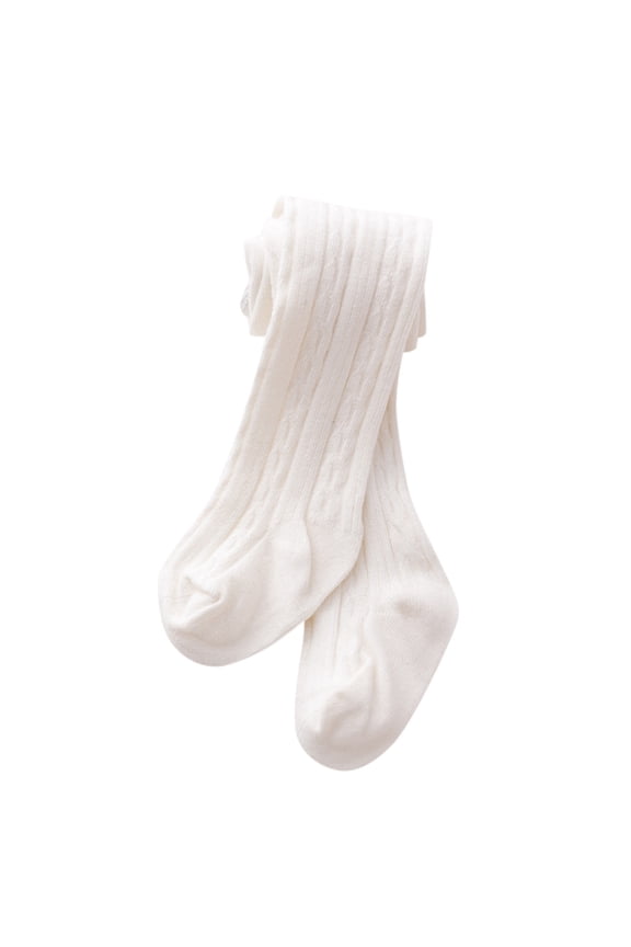 Baby Toddler Girls Boys Cable Knit Tights Cotton Footed Leggings Pantyhose Stocking Pants