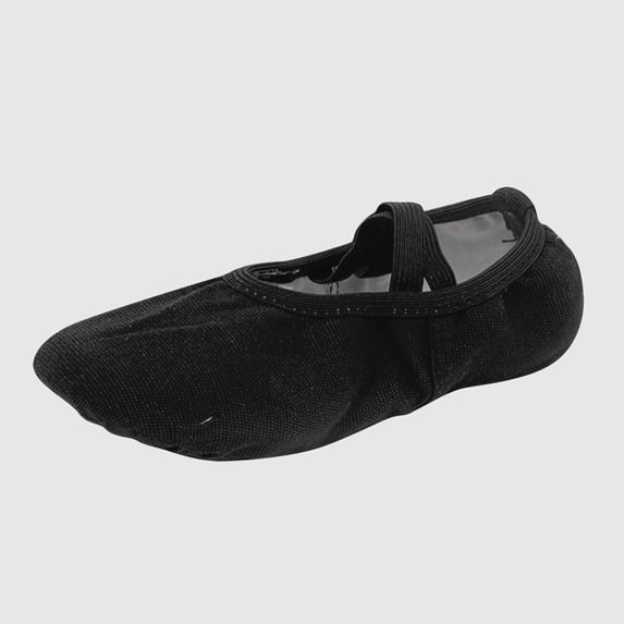 Gyujnb Ballet Dance Shoes, Elastic Strap Flat Split Sole, for Yoga Practice Performance Indoor (Girls),8-9 Years