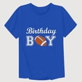 thumbnail image 1 of Gyujnb Birthday Boy Rugby Print Crew Neck Short Sleeve T Shirt Casual Play and Daily Wear (Little Boys, Big Boys),10-11 Years, 1 of 3