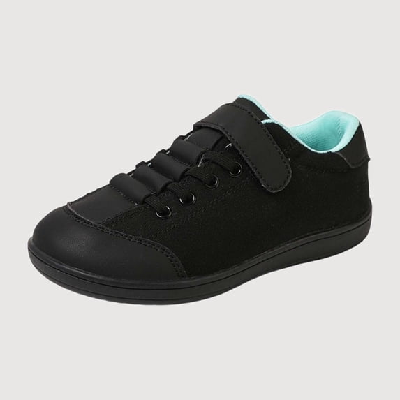 Gyujnb Boys Casual Sneakers Lightweight Breathable Hook and Loop Low Top Closed Toe Shoes (Toddler Little Boys),10.5-11 Years