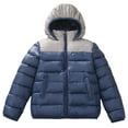thumbnail image 1 of GYUJNB Boys Color Down Padded Jacket Warm Winter Hooded Coat for Children Lightweight Insulated Outerwear,Size:11-12 Years, 1 of 3