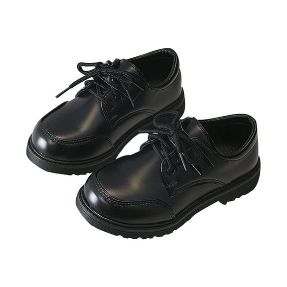 Gyujnb Boys Dress Shoes Classic Comfort Wingtip Lace Up Formal Shoes for Kids School Wedding Party Casual Wear-Boys Shoes,Girls Shoes,Size:9-9.5 Years