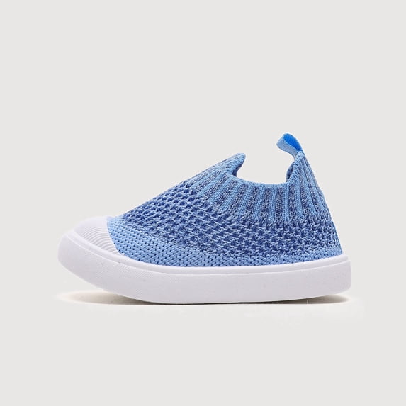Gyujnb Boys Pull on Sneakers, Toddlers Lightweight Breathable Walking Shoes, Medium Width, Flat Heel, Closed Toe (Toddler, Little Boys),2-2.5 Years