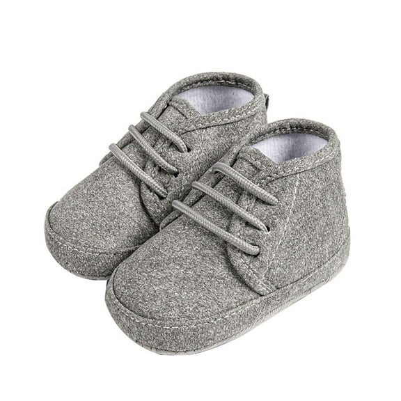 Gyujnb Baby Boots Lace Up Slip On Soft Sole Baby Shoes,Boys Shoes,Girls Shoes,Size:12-18 Months