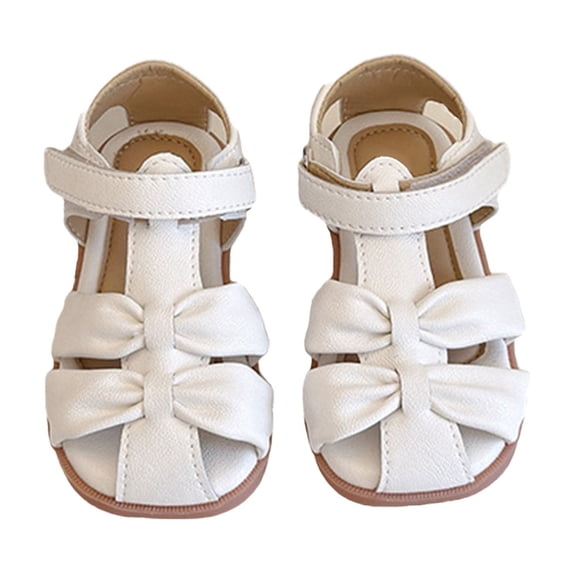 Gyujnb Closed Toe Sandals with Buckle Closure Casual Shoes (Little Girls, Big Girls),4.5-5 Years