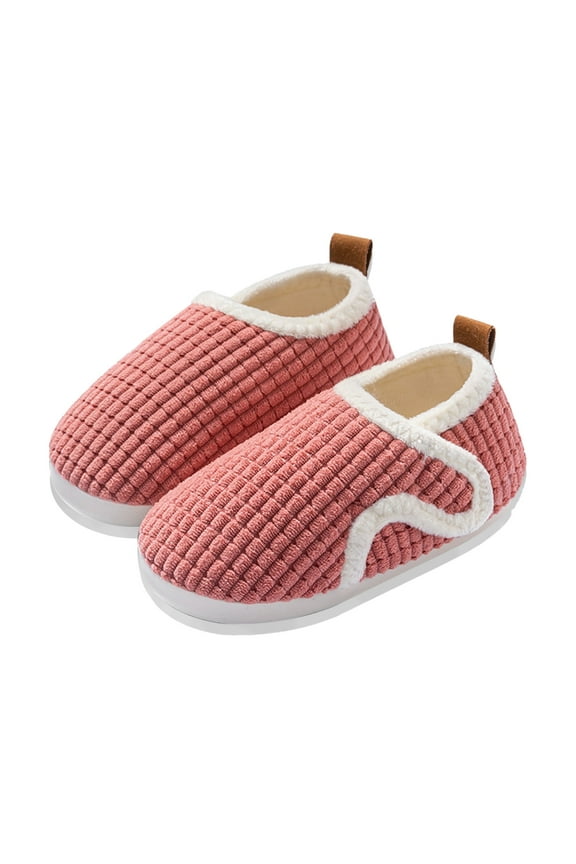 Cute Autumn and Winter Boys and Girls Slippers Flat Bottom Lightweight Soft and Comfortable Warm Solid Color Cartoon Animal Shape,Boys Shoes,Girls Shoes,Size:12-18 Months