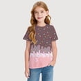 thumbnail image 1 of Gyujnb Dessert Themed Graphic Short Sleeve T Shirt Comfortable Casual Tee for Daily Wear Youth Apparel (Unisex),1-2 Years, 1 of 5