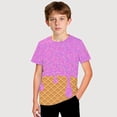 thumbnail image 1 of Gyujnb Dessert Themed Graphic Short Sleeve T Shirt Comfortable Casual Tee for Daily Wear Youth Apparel (Unisex),12-13 Years, 1 of 5
