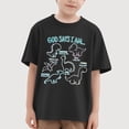 thumbnail image 1 of Gyujnb Dinosaur Graphic Short Sleeve Crew Neck T Shirt Comfortable Casual Tee for Everyday Summer Activities (Baby,Little Boys),5-6 Years, 1 of 3