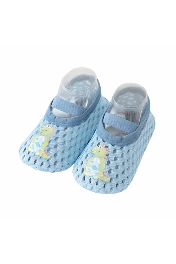 Gyujnb Dinosaur Print Baby Sock Shoes Breathable Mesh for Toddlers Outdoor Play Everyday Wear