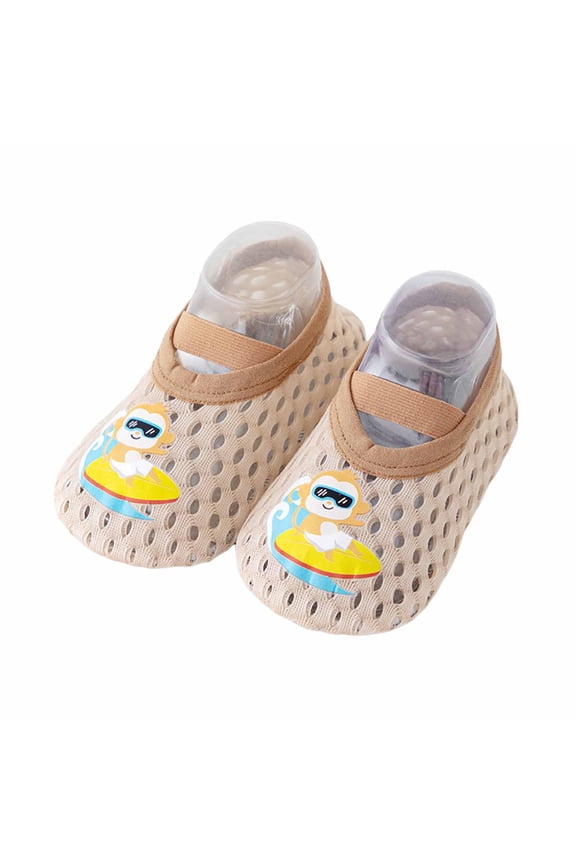Gyujnb Dinosaur Print Baby Sock Shoes Breathable Mesh for Toddlers Outdoor Play Everyday Wear