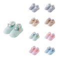 thumbnail image 1 of Gyujnb Fruit Applique Hole Knit Stretchy All Season Comfort Walking Sock Shoe (Baby,Toddler),18-26 Months, 1 of 3