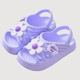 thumbnail image 1 of Gyujnb Girls Breathable Closed Toe Sandals, Lightweight Casual Summer Play Shoes (Baby, Toddler, Little Girls),4-5 Years, 1 of 3