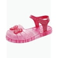 thumbnail image 1 of Gyujnb Girls' Cute Bow Decor Jelly Sandals Soft Sole Adjustable Strap Closed Toe Summer Beach Shoes, Closed Toe Flat Heel,9.5-10 Years, 1 of 7