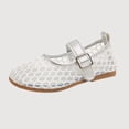 thumbnail image 1 of Gyujnb Girls Mesh Mary Jane Shoes Soft Sole Casual Footwear, Adjustable Buckle Strap Closed Toe Ballet Shoes (Girls),6-7 Years, 1 of 8