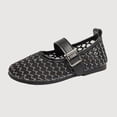 thumbnail image 1 of Gyujnb Girls Mesh Mary Jane Shoes Soft Sole Casual Footwear, Adjustable Buckle Strap Closed Toe Ballet Shoes (Girls),9.5-10 Years, 1 of 6