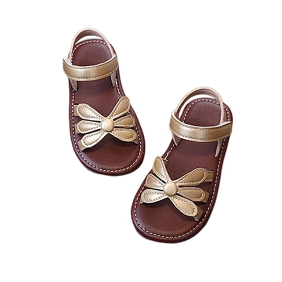 Gyujnb Girls Sandals for Toddlers Comfortable Everyday & Party Summer Shoes Casual Strappy Design for Dresses and Outfits Breathable Lightweight Soft Sole,1-1.5years