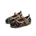 thumbnail image 1 of Gyujnb Girls Sequin Decoration Fashion Cute Shoes, Comfortable Lightweight Hook and Loop Flat Round Toe (Toddler,Little Girls,Big Girls),8.5-9 Years, 1 of 7