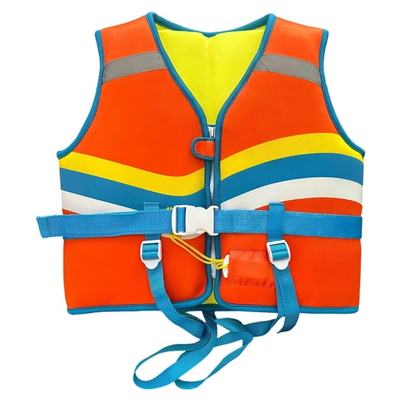 Gyujnb Girls Swimsuit,Kids Flotation Swim Vest for Girls Adjustable Buoyancy Aid Jacket with Whistle for Swimming Pool and Beach,3-5Years