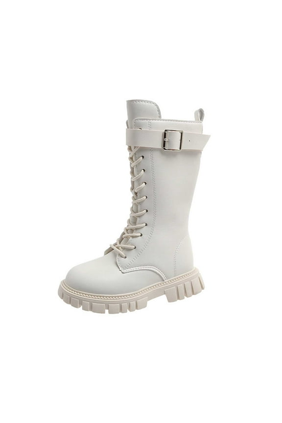 Girls Winter Boots with Warm for Students Classic UK Design Long Boots for Young Girls,Boys Shoes,Girls Shoes,Size:5.5-6 Years