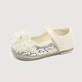 thumbnail image 1 of Gyujnb Glitter Bow Mary Jane Casual Shoes, Low Heel, Closed Toe Dress Footwear (Toddler, Little Girls, Big Girls),3.5-4 Years, 1 of 3
