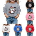 thumbnail image 1 of Gyujnb Halloween , Children Halloween Cute Printed Crew Neck Hoodless Long Sleeve Sweatshirt, Halloween Party Favors, 1 of 4