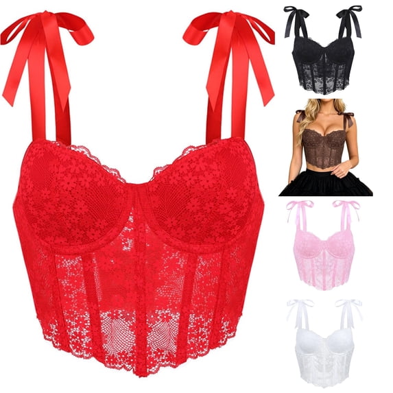 Gyujnb Halloween , Mesh Lace Double Strap Bustier Corset Top Breathable Shapewear Bodysuit Torso, Halloween Party Favors