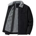 thumbnail image 1 of Gyujnb Jackets for Men,Men's Warm Corduroy Jacket Winter Fleece Lined Casual Coat with Multiple Pockets Loose Fit Workwear Style Outerwear for Daily Use,Winter Coats for Men,Size:4XL, 1 of 5