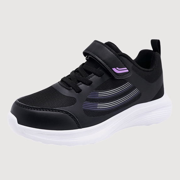 Gyujnb Kids' Breathable Mesh Athletic Sneakers with Hook and Loop Strap, Closed Toe Casual Running Shoes (Toddler, Little Girls, Little Boys),9.5-10 Years