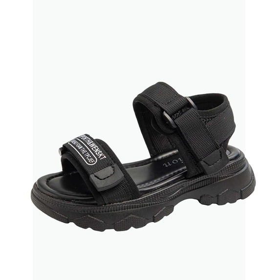 Gyujnb Kids' Casual Sporty Sandals Adjustable Straps Lightweight Thick Sole for Everyday Play & Beach, Open Toe Flat Heel,3.5-4 Years