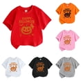 thumbnail image 1 of Gyujnb Kids Halloween , Boys Halloween T Shirt Pumpkin Print Short Sleeve Tee Top for Kids Comfortable Casual Shirt Youth, Halloween Outfits,12-13 Years, 1 of 4