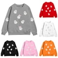 thumbnail image 1 of Gyujnb Kids Halloween , Halloween Print Long Sleeve Pullover Sweatshirt for Kids Girls and Boys Cozy Jacket Top with Cute Design, Halloween Outfits,11-12 Years, 1 of 4