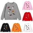 thumbnail image 1 of Gyujnb Kids Halloween , Halloween Print Pullover Long Sleeve Casual Sweatshirt for Kids Girls and Boys Cozy Jacket Top, Halloween Outfits,13-14 Years, 1 of 4